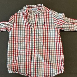 Jacadi check dress shirt. Perfect condition.